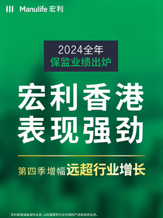 香港宏利2024年表现势如破竹，远超行业增长