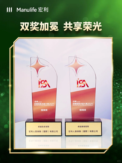 双奖加冕,宏利荣膺信报保险服务卓越大奖.jpg
